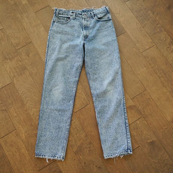 Vintage Levis 550 Jeans Men's 34 x 32 Blue‎ Acid Wash 90s USA Made 1990s - Picture 1 of 9